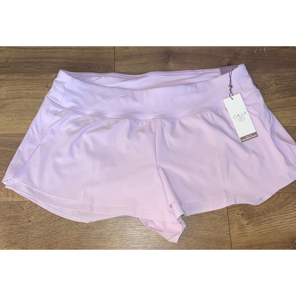 Calia By Carrie Underwood Kick It‎ Up Performance Shorts XL Light Pink
